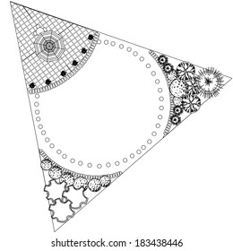 Vector Landscape Plan with treetop symbols