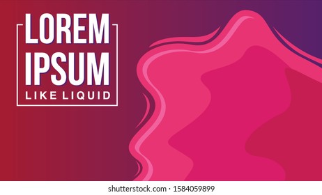 vector landscape the 
red and purple gradation shades and fluid effects .simple & flat design.  space text. web template background wallpaper.