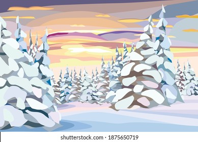 paisaje vectorial con temporadas para calendario
