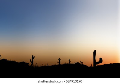 Vector landscape with silhouettes of mountains hill with mist, fog, and forest sunrise and sunset in mountains. Nature concept beautiful outdoor background abstract. For a poster, banner, website
