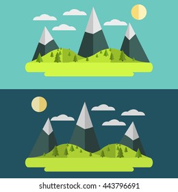 Vector of landscape symbol or icon