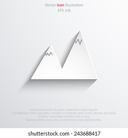 Vector landscape web icon Eps 10.