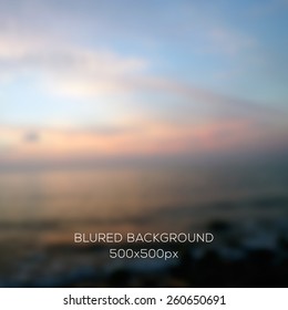 Vector landscape, web and mobile interface background. Corporate website design. Nature backdrop. Vector. Editable. Unfocused. Seaside background. Blurred Sunset, sunrise wallpaper