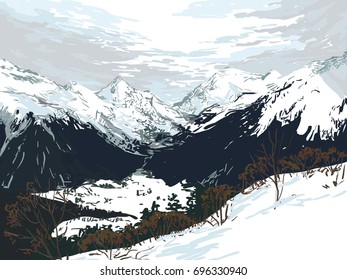 Vector landscape for your design