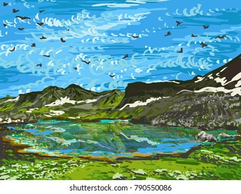 Vector landscape for your design