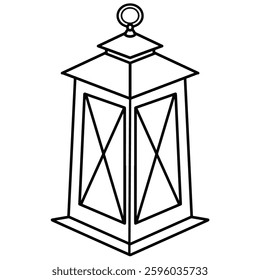 Vector lantern icon. Ideal for festive, decorative, or cultural-themed designs.