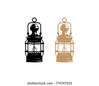 Vector Lantern Illustration Hand drawing Logo Symbol