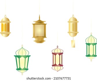 Vektorlaterne zum Dekorieren von ramadanischem Kareemhintergrund
