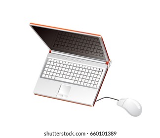 Vector - Laptop computer or notebook computer icon for apps and websites