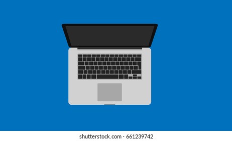 Vector Laptop. Flat illustration style of a Laptop.