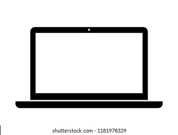 Vector laptop icon.