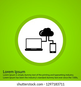 Vector laptop icon
