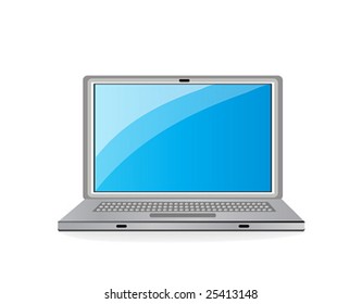 Vector laptop icon.