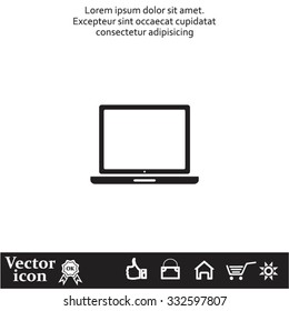 Vector laptop icon