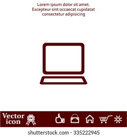 Vector laptop icon