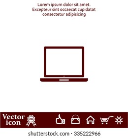Vector laptop icon