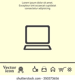 Vector laptop icon
