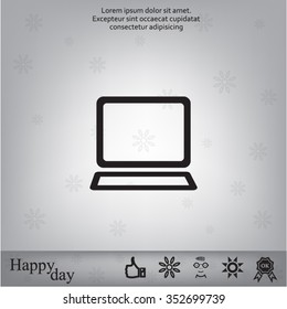 Vector laptop icon