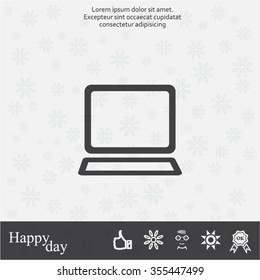Vector laptop icon