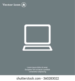 Vector laptop icon