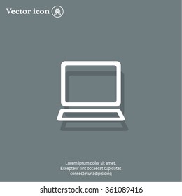 Vector laptop icon