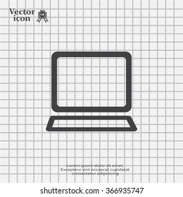 Vector laptop icon