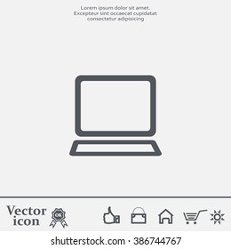 Vector laptop icon