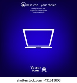 Vector laptop icon