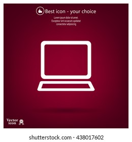 Vector laptop icon