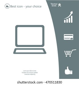 Vector laptop icon