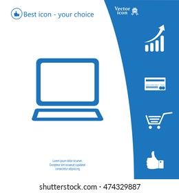Vector laptop icon