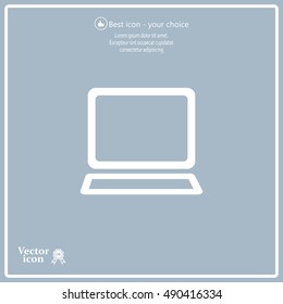 Vector laptop icon