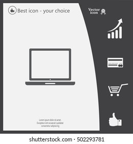 Vector laptop icon
