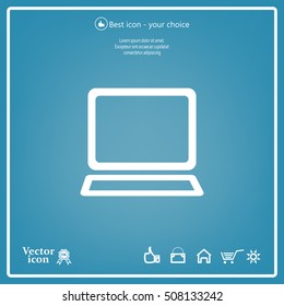 Vector laptop icon