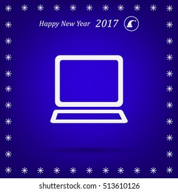 Vector laptop icon