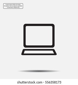 Vector laptop icon