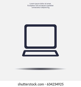 Vector laptop icon