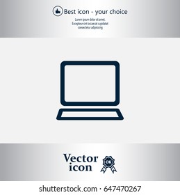 Vector laptop icon