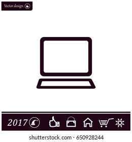 Vector laptop icon