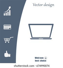 Vector laptop icon