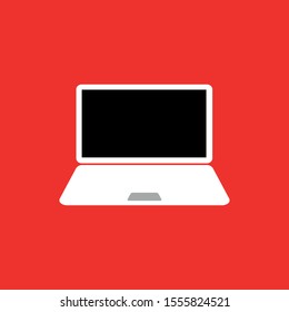 Vector laptop icon on eps 10 can be used for web and graphic design