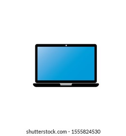 Vector laptop icon on eps 10 can be used for web and graphic design