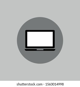 Vector laptop icon on eps 10 can be used for web and graphic design