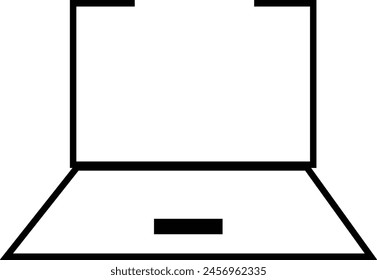Vector de la computadora portátil sobre fondo blanco. eps 10 portátil icono.