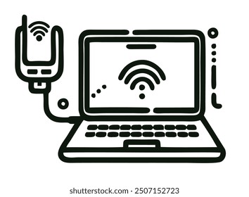 vector laptop icon for your website, mobile, presentation, and logo design.