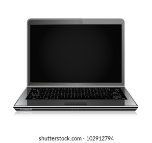 vector laptop isolated on white background