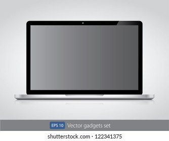 Vector Laptop isolated on white background