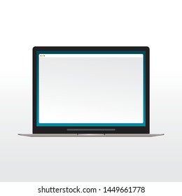 Vector Laptop isolated on white background
