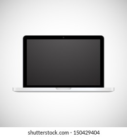 Vector laptop isolated on white background