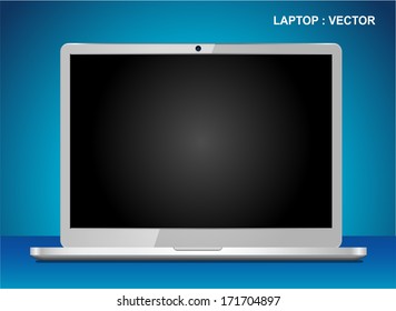 Vector Laptop isolated on white background 